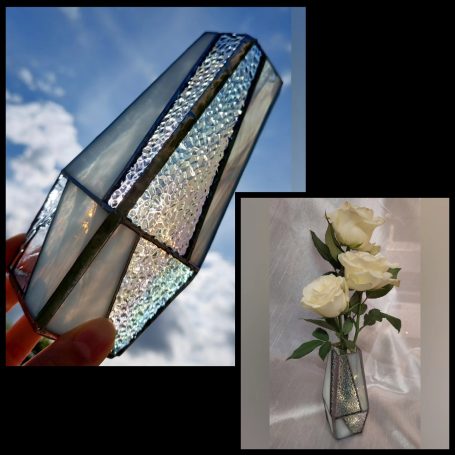 Vitrail Cache-Vase Blanc Cache-Vase