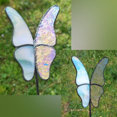 Blanc Crémeux Duo Papillon Duo Blanc/Transparent