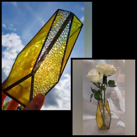 Vitrail Cache-Vase Jaune Vitrail Cache-Vase