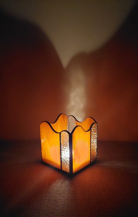 Dune Orange Bougeoir Duo Orange/Transparent