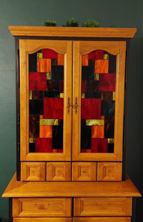 Commande Personnalisée Vitraux sur meuble